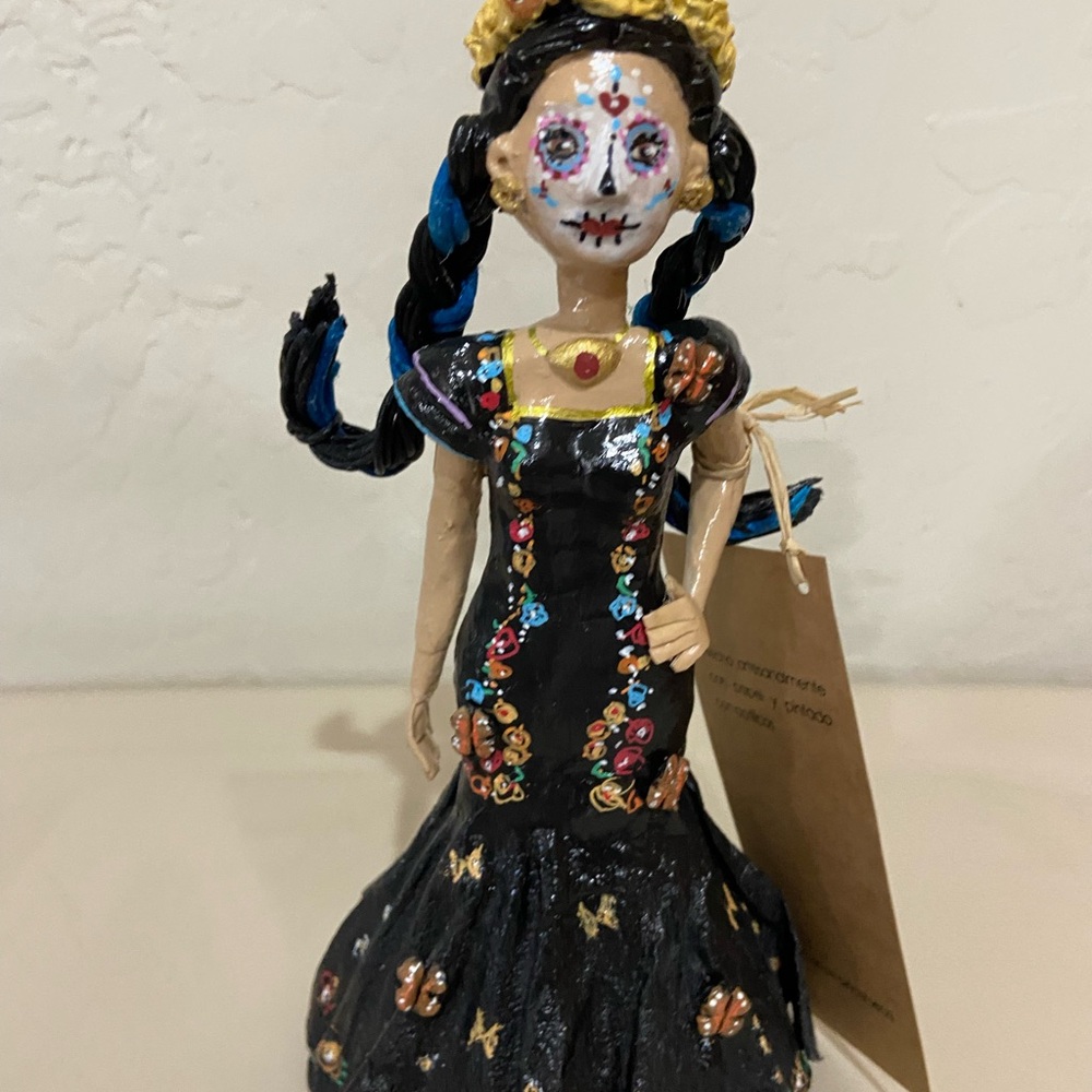 Colorful Day of the Dead Figurine